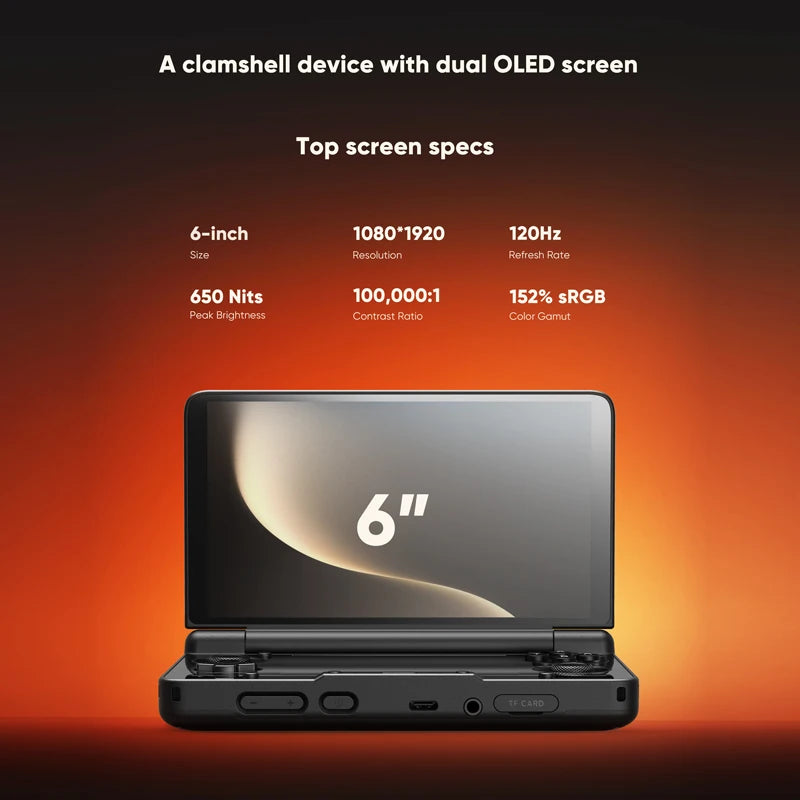 AYN Thor Handheld Console – Dual Screen AMOLED Gaming Device | Android Portable Console
