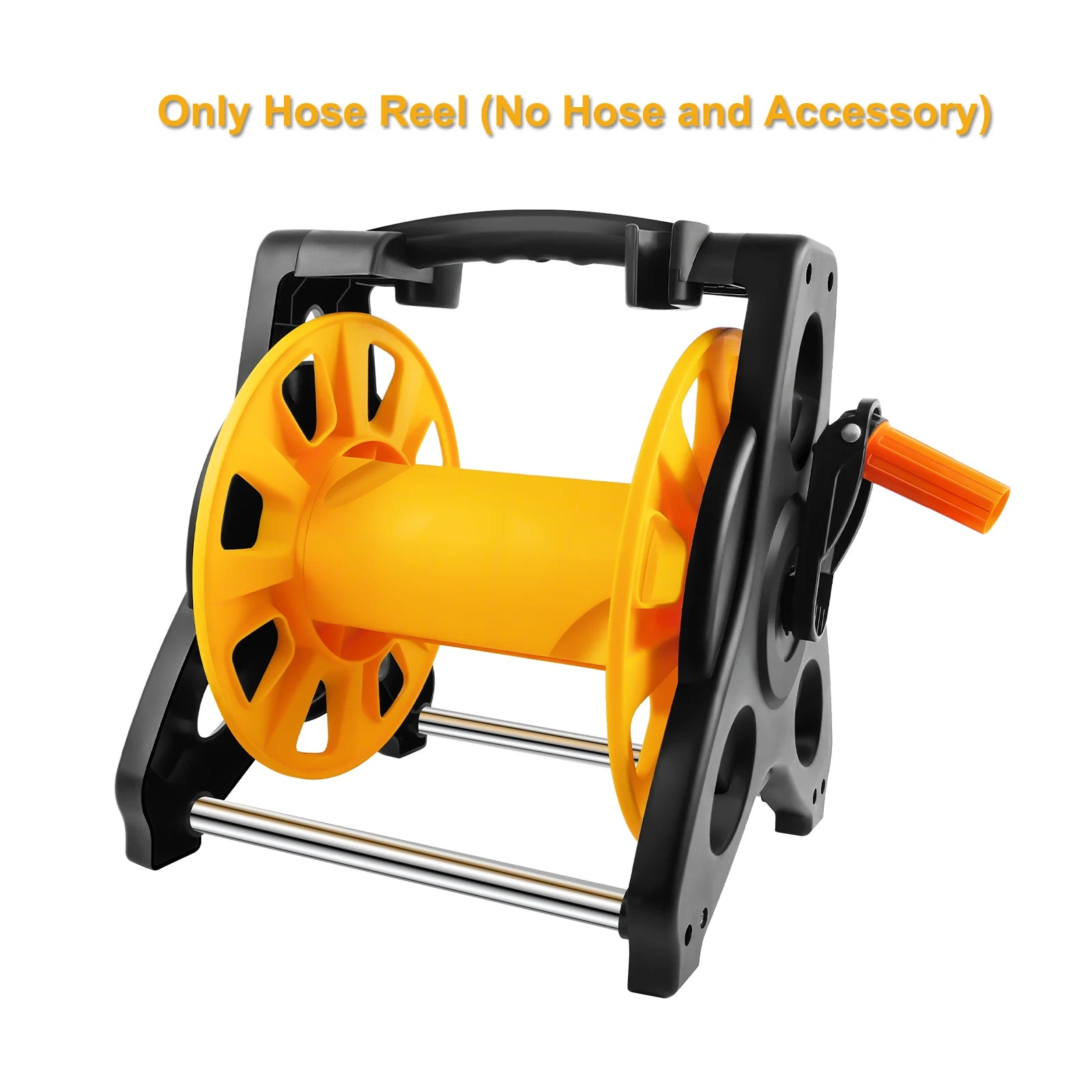 15/25/30M Garden Water Hose Reel Floor Standing Hose Reel Heavy Duty Hose Reel with Nozzle 7 Patterns & Fittings