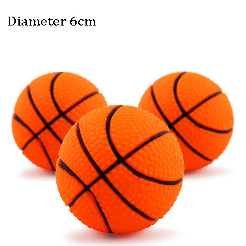 Interactive Dog Ball 🐶 – Durable Rubber Toy for Small Dogs (6 cm)