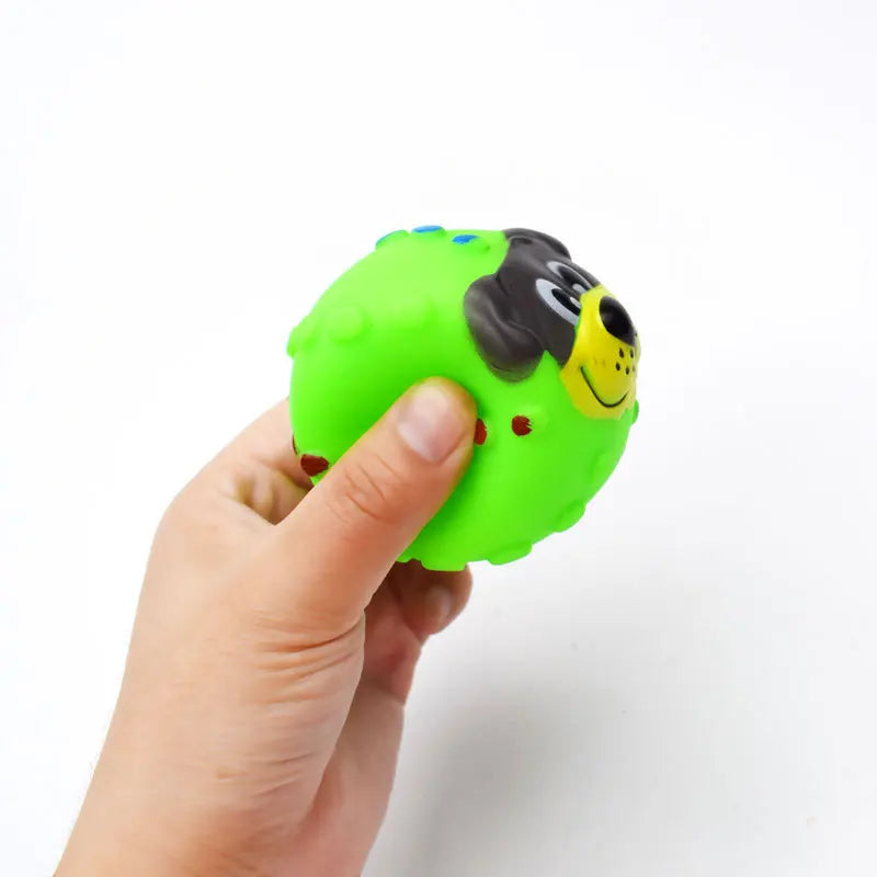 Interactive Dog Ball 🐶 – Durable Rubber Toy for Small Dogs (6 cm)