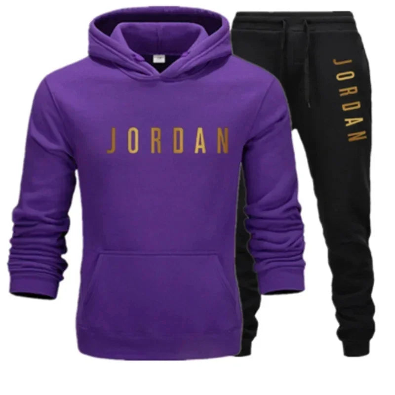 Men’s Hoodie Tracksuit Set – Fleece Lined, Casual Sportswear (Hoodie + Pants)