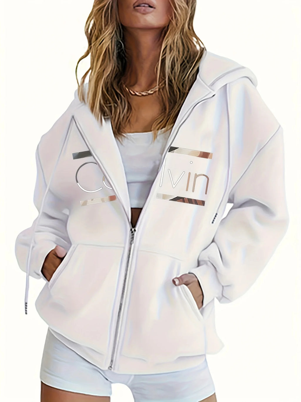 Women’s Zip-Up Hoodie 🔥 – Oversized, Warm & Modern