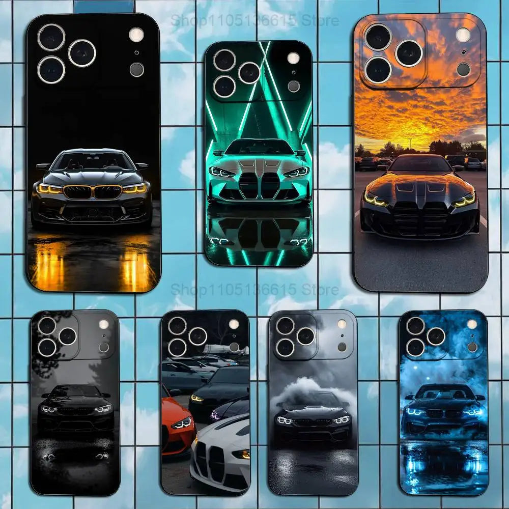 Cool Sports B-Bmw-ES Car Phone Case For iPhone 17,16,15,14,13,12,11 Plus,Pro Max,XS,X,XR,SE,Mini,8,7,Soft Silicone Black Cover