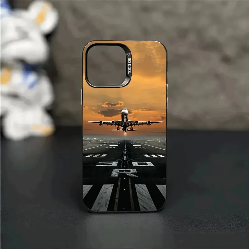 Super airplane Festival Dazzling Shockproof phone Case for iPhone 17 16 15 Pro Max Air 16E 14 13 12 11 XS X XR 7 8 Plus SE Cover