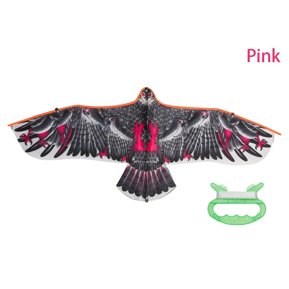 1.1m Eagle Kite With 30 Meter Kite Line Large Eagle Fly Bird Kites Children Best Gift Family Trips Garden Outdoor Sports Game