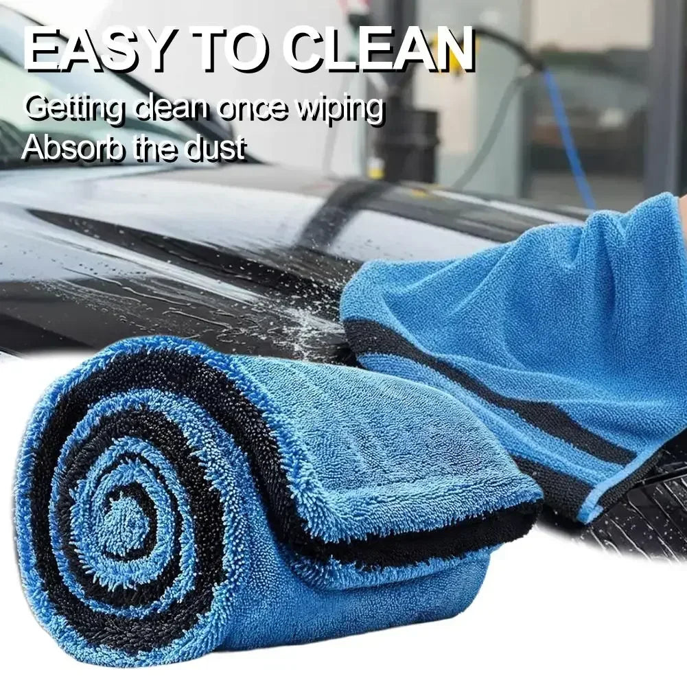 1400GSM Car Cleaning Towel Oversized Car Drying Towel Double-Sided High-Absorbent Microfiber Soft Towel