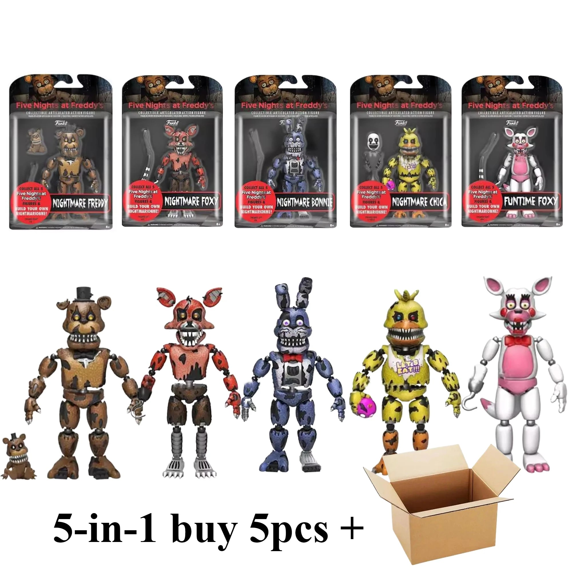 FNAFs bear's midnight harem five nights joint movable detachable game peripheral hand office boy  Freddy's