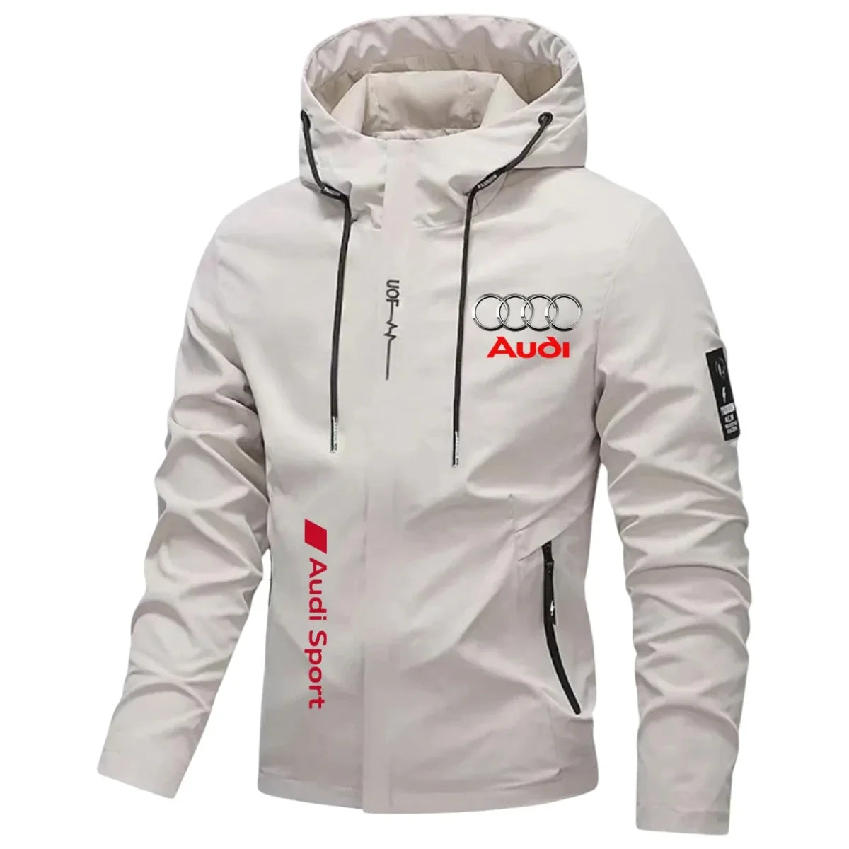 2026 hit men's Audi RS logo waterproof and breathable outdoor racing jacket style jacket