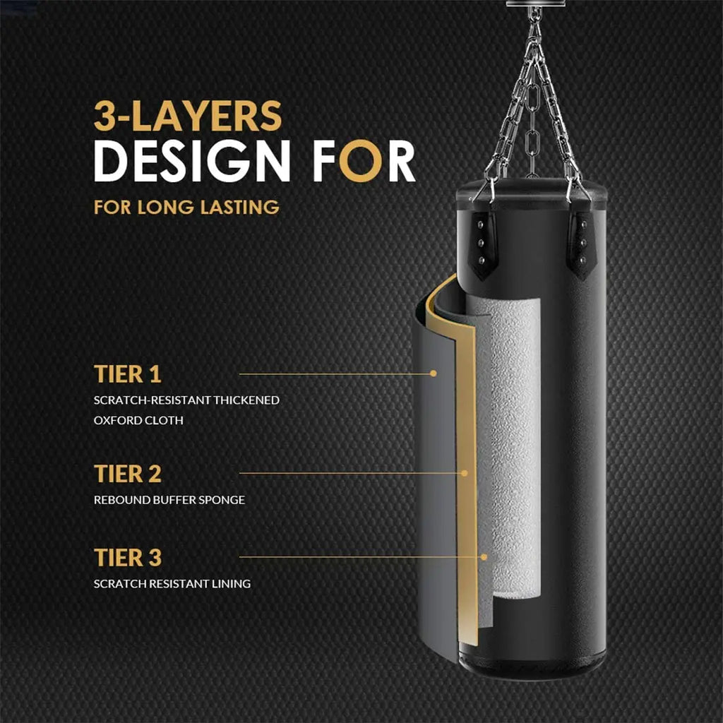 1 Set of Oxford Cloth Adult Men and Women Youth Heavy Duty Hollow Boxing Bags, A Set of Oxford Cloth Hollow Boxing Bags for Adul