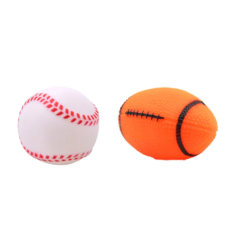 Interactive Dog Ball 🐶 – Durable Rubber Toy for Small Dogs (6 cm)