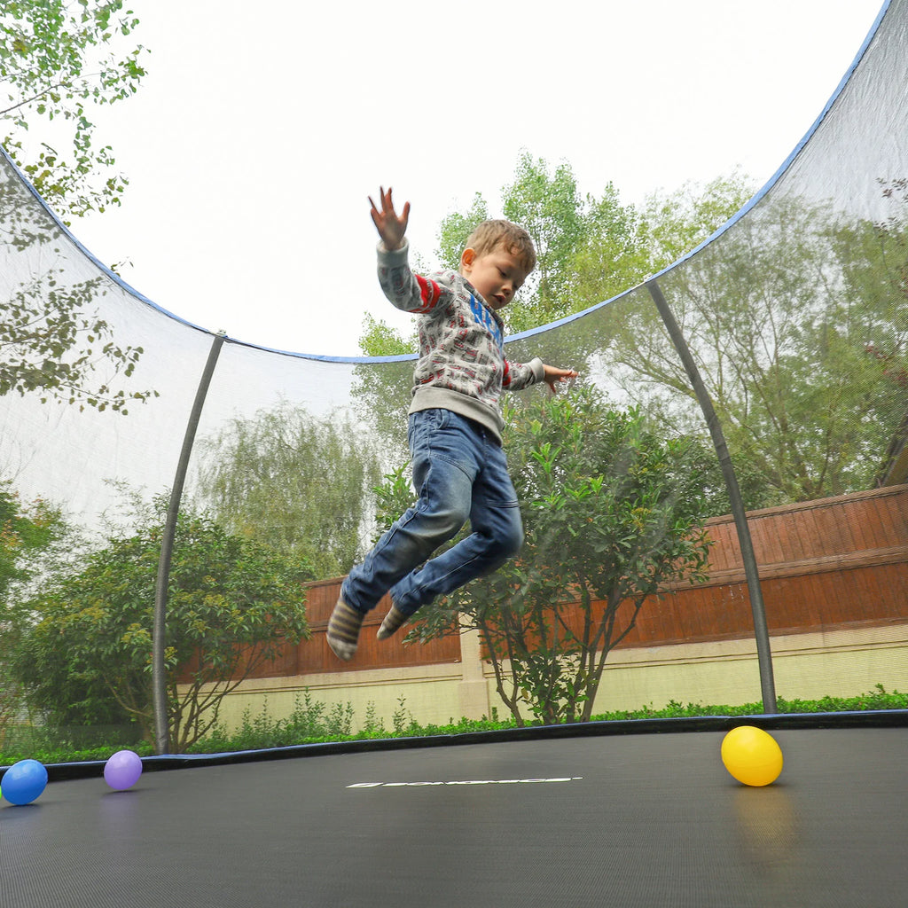 SONGMICS Safety net For Trampoline Replacement net Ø 366cm For 8 Bars Round Protective net For garden Trampoline