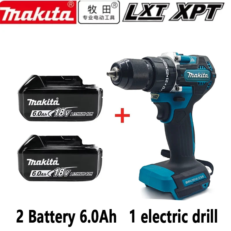 Makita DDF487 10mm brushless 18V lithium rechargeable impact drill household hand drill high torque electric screwdriver DDF487