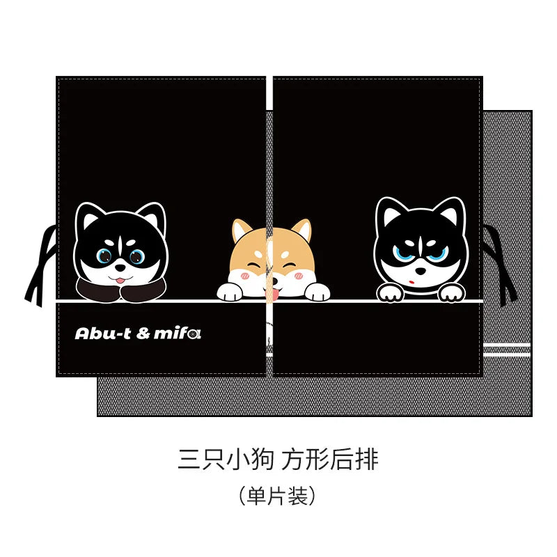 New 2 Layers Telescopic Magnetic Car Window Shades Mosquito Net Sun Cover Sunshade Uv Protection Block Mesh Curtain for Kid Baby