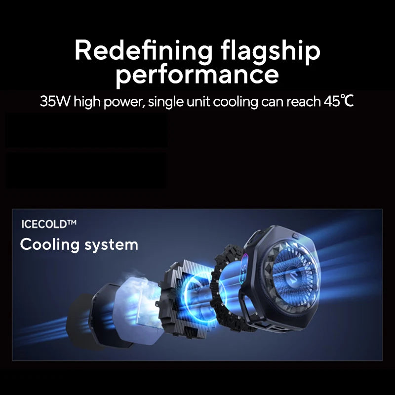 Original Black Shark 5 FunCooler 5 Pro MAGNETIC 6 Pro Phone Cooler Gaming Cooling For iphone Xiaomi Huawei Samsung Mobile Tablet