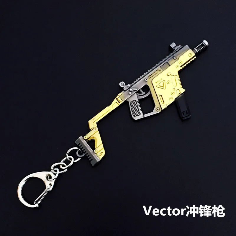 Mini PUBG Gun Keychain – AWM & AK47 Metal Keyring | Gaming Weapon Charm