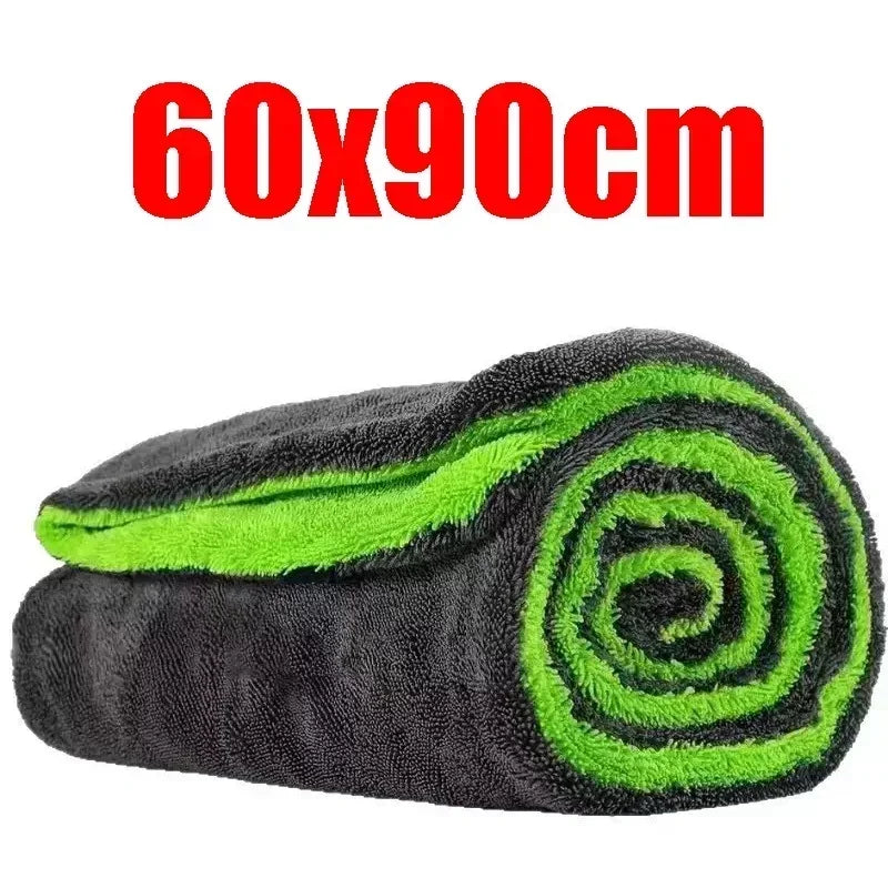 1400GSM Car Cleaning Towel Oversized Car Drying Towel Double-Sided High-Absorbent Microfiber Soft Towel