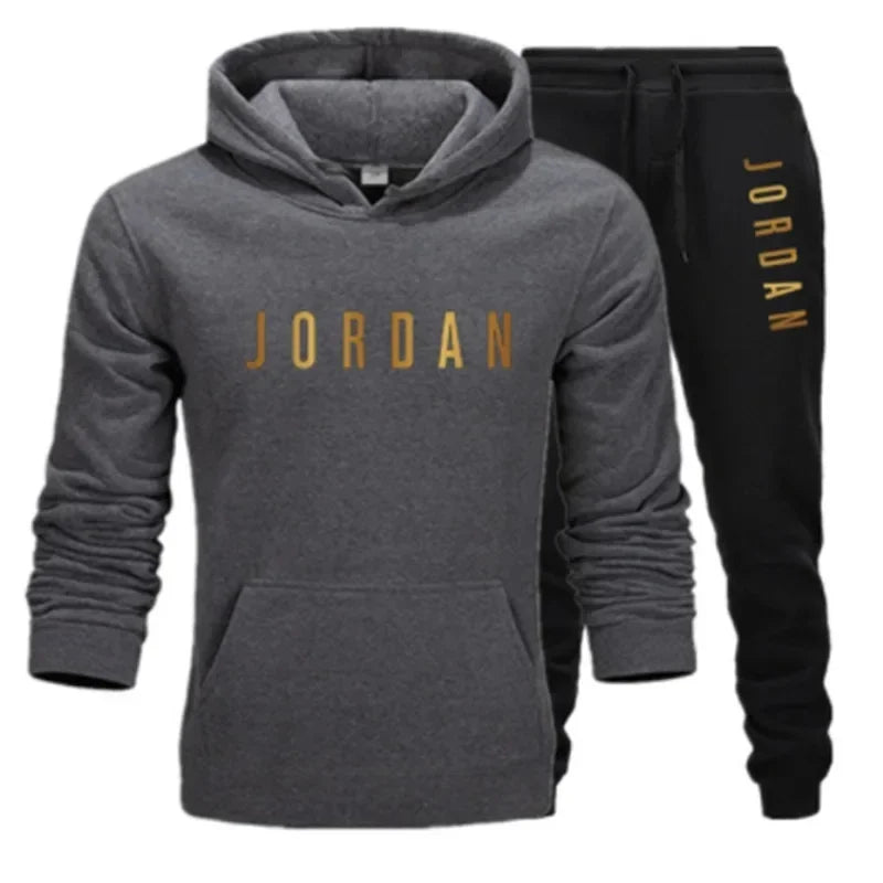 Men’s Hoodie Tracksuit Set – Fleece Lined, Casual Sportswear (Hoodie + Pants)