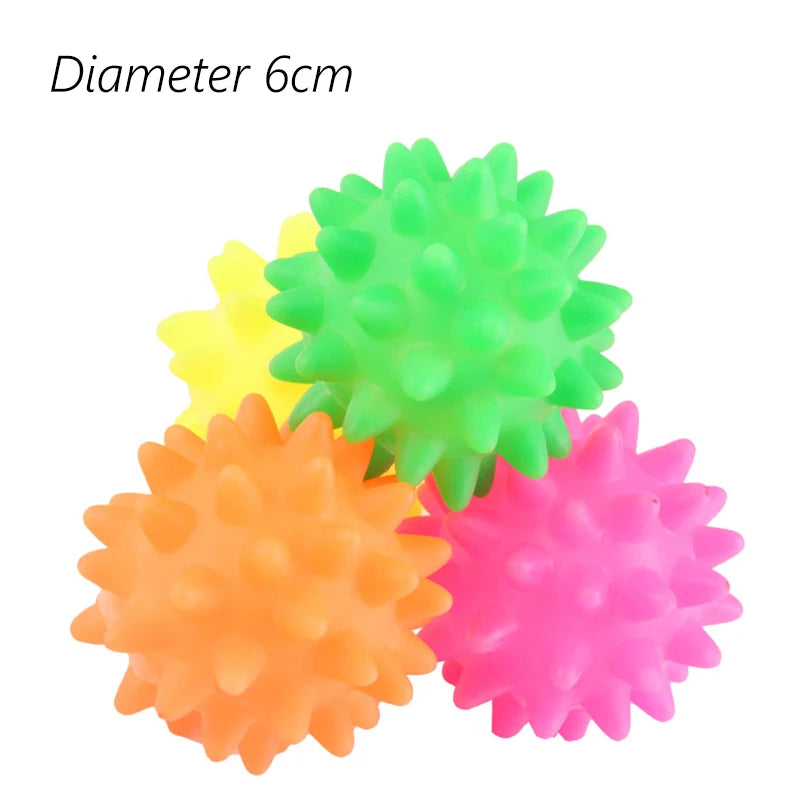 Interactive Dog Ball 🐶 – Durable Rubber Toy for Small Dogs (6 cm)