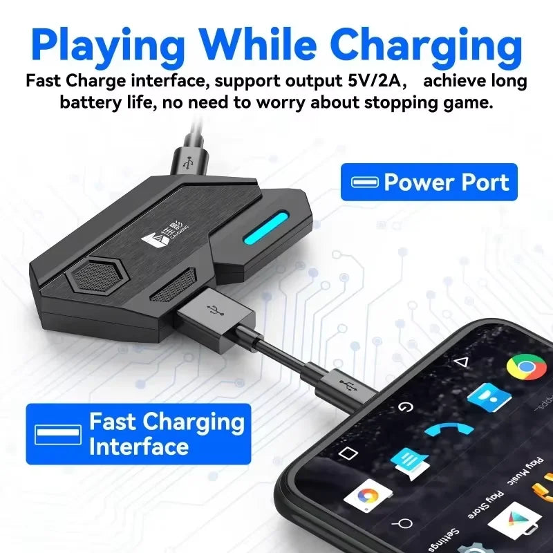 Wireless Gaming Adapter 🎮 – Keyboard & Mouse Converter for PUBG Mobile (Android & iOS)