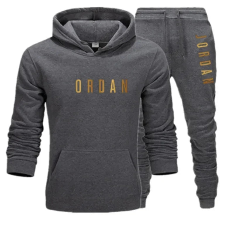 Men’s Hoodie Tracksuit Set – Fleece Lined, Casual Sportswear (Hoodie + Pants)