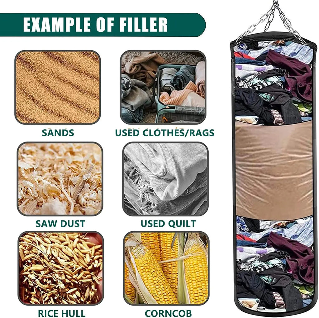 1 Set of Oxford Cloth Adult Men and Women Youth Heavy Duty Hollow Boxing Bags, A Set of Oxford Cloth Hollow Boxing Bags for Adul