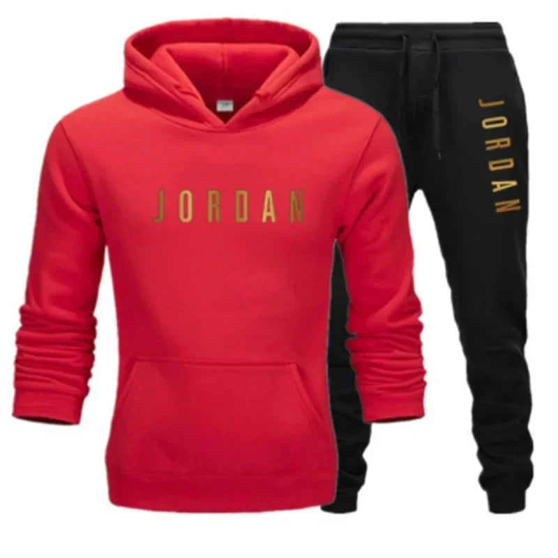 Men’s Hoodie Tracksuit Set – Fleece Lined, Casual Sportswear (Hoodie + Pants)
