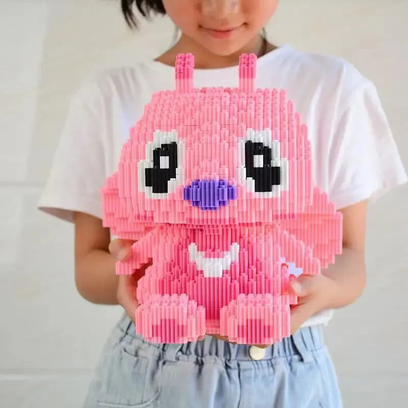 Large Stitch Building Block Assembly Toy, DIY Children's Toy, Birthday Gift, 3D Puzzle, Desktop Decoration, 30cm
