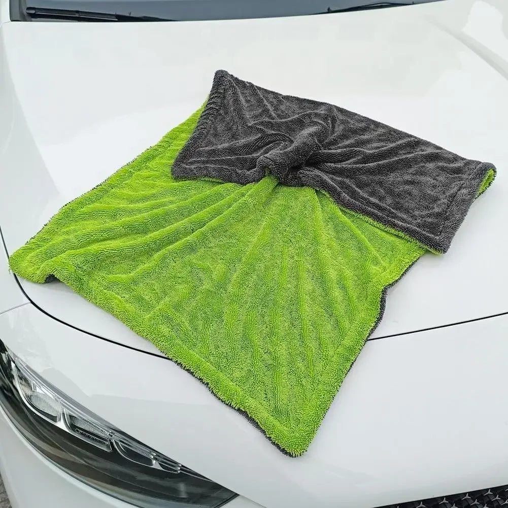 1400GSM Car Cleaning Towel Oversized Car Drying Towel Double-Sided High-Absorbent Microfiber Soft Towel