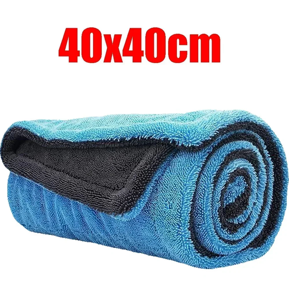 1400GSM Car Cleaning Towel Oversized Car Drying Towel Double-Sided High-Absorbent Microfiber Soft Towel