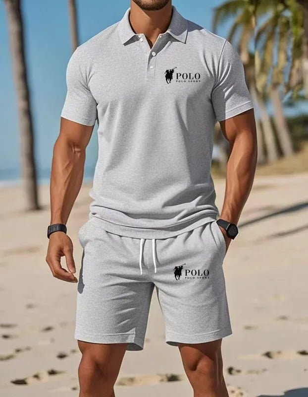 Men’s Summer Outfit ☀️ – T-Shirt & Shorts Set, Modern Casual Style