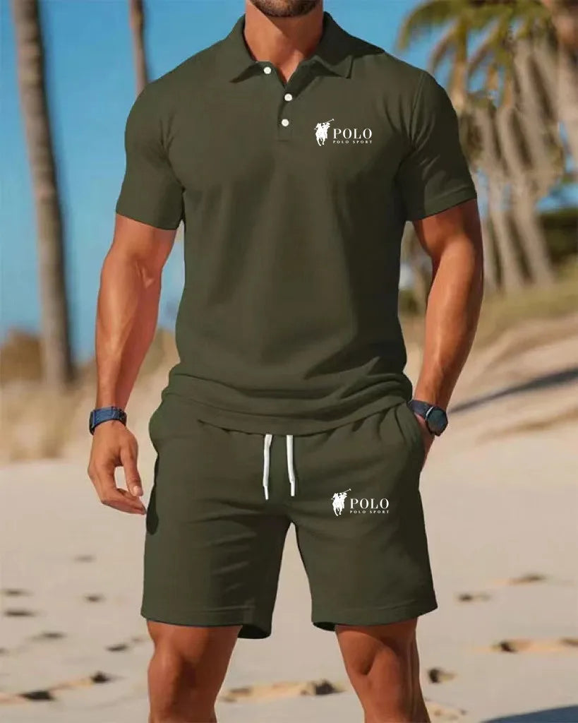 Men’s Summer Outfit ☀️ – T-Shirt & Shorts Set, Modern Casual Style