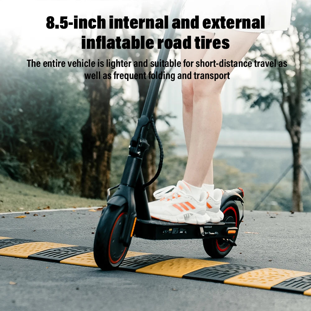 W3 Electric Scooter EU 8.5 Inch 350W Motor 36V Battery 24-34KM Range Rear Drive Pneumatic Tire Commuter Scooter Rear Hub Brake E Brake