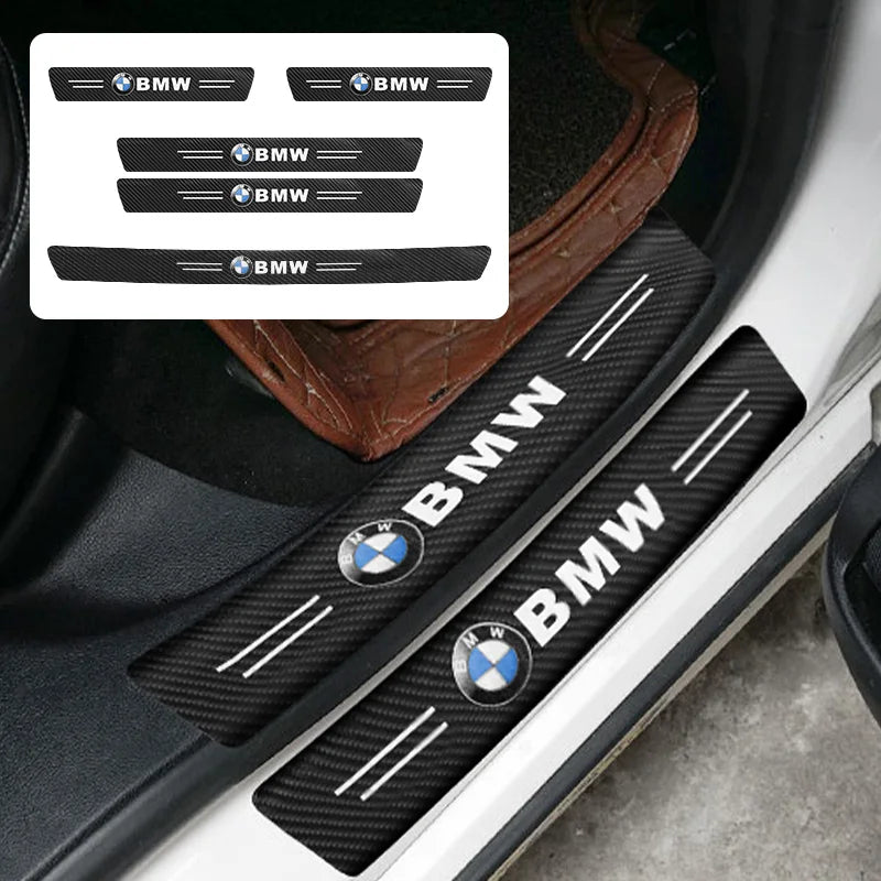 Car Threshold Protective Film Anti Scratch Stickers Rear Bumper Guard For BMW M M3 M5 M6 X3 E46 E36 E90 F30 G20 E34 Accessories