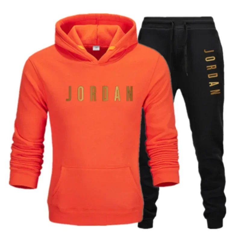 Men’s Hoodie Tracksuit Set – Fleece Lined, Casual Sportswear (Hoodie + Pants)