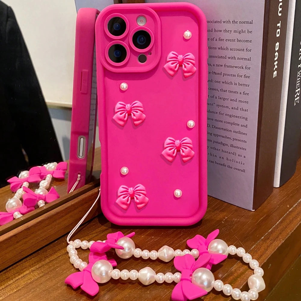 Luxury iPhone Case with Bows 🎀 + Lanyard | Trend 2026