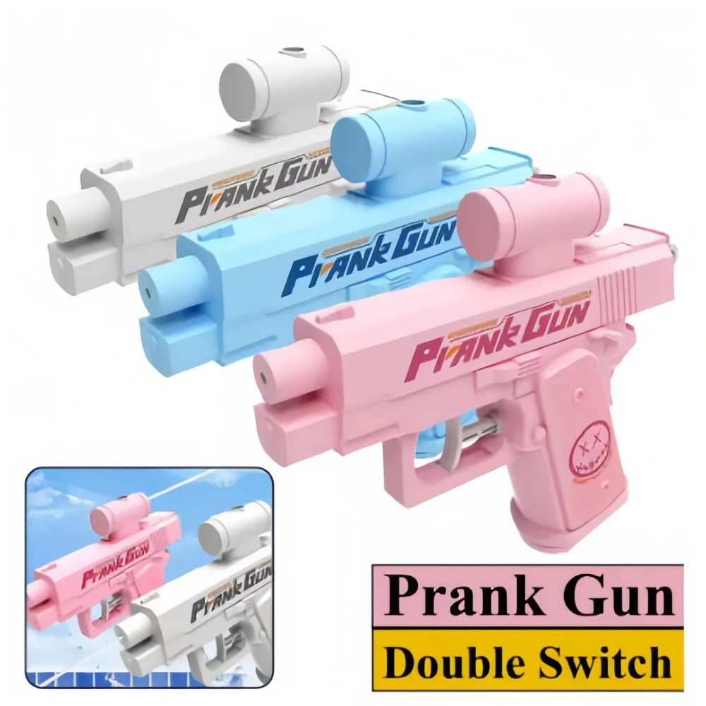 Two-Way Water Gun Prank Water Gun Toy Stress Relief Small Pistol Game Outdoor Indoor Adult Child Interaction Shoot Gift 2 style