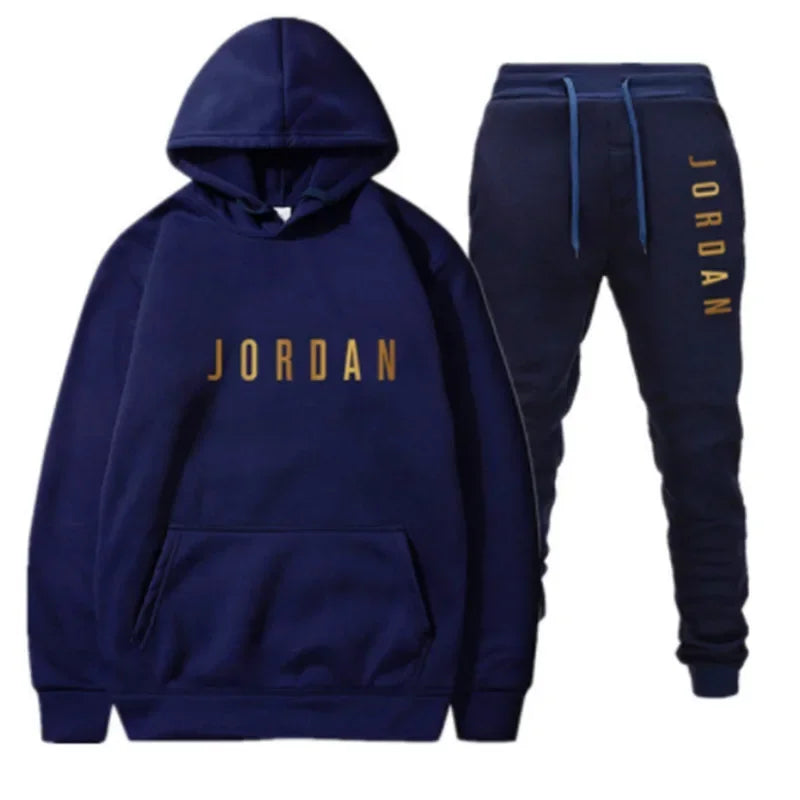 Men’s Hoodie Tracksuit Set – Fleece Lined, Casual Sportswear (Hoodie + Pants)