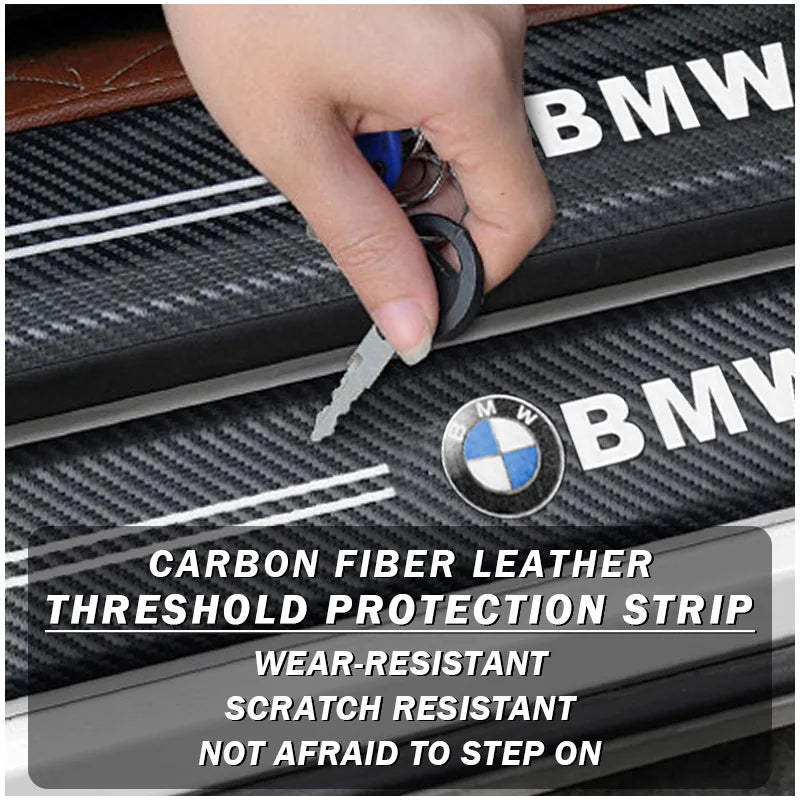 Car Threshold Protective Film Anti Scratch Stickers Rear Bumper Guard For BMW M M3 M5 M6 X3 E46 E36 E90 F30 G20 E34 Accessories