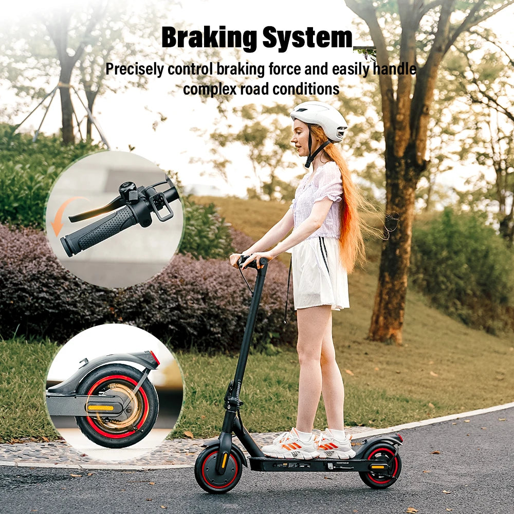 W3 Electric Scooter EU 8.5 Inch 350W Motor 36V Battery 24-34KM Range Rear Drive Pneumatic Tire Commuter Scooter Rear Hub Brake E Brake