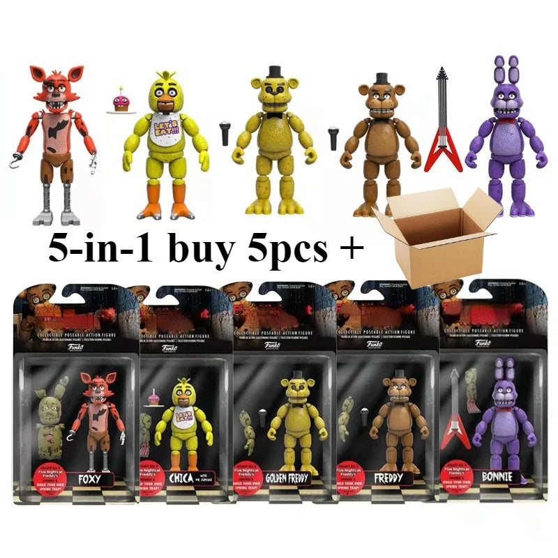 FNAFs bear's midnight harem five nights joint movable detachable game peripheral hand office boy  Freddy's