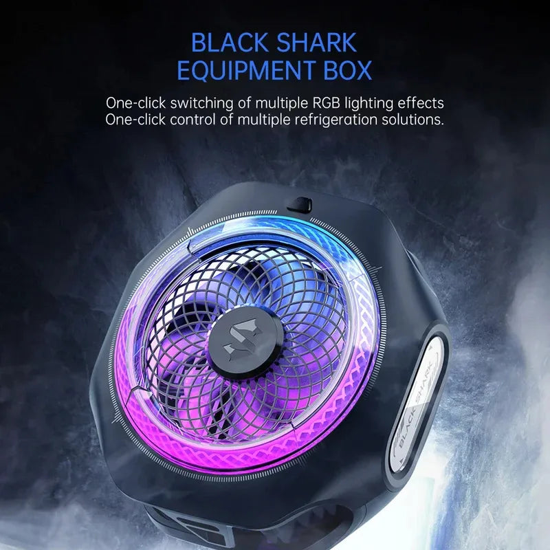 Black Shark Magnetic/Back Clip Phone Cooler 4 Pro Gaming Air Cooler Radiator Cooling Fan Turbo With RGB Light For Android iOS