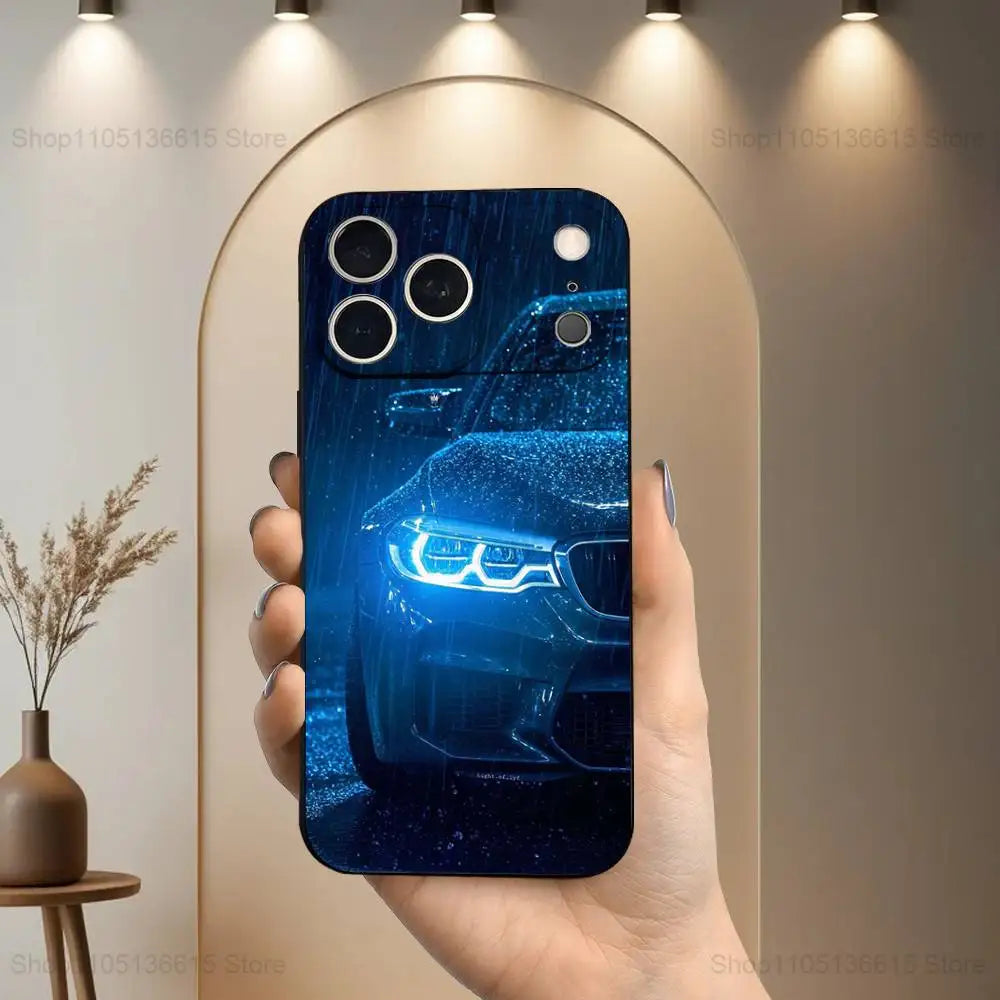 Cool Sports B-Bmw-ES Car Phone Case For iPhone 17,16,15,14,13,12,11 Plus,Pro Max,XS,X,XR,SE,Mini,8,7,Soft Silicone Black Cover