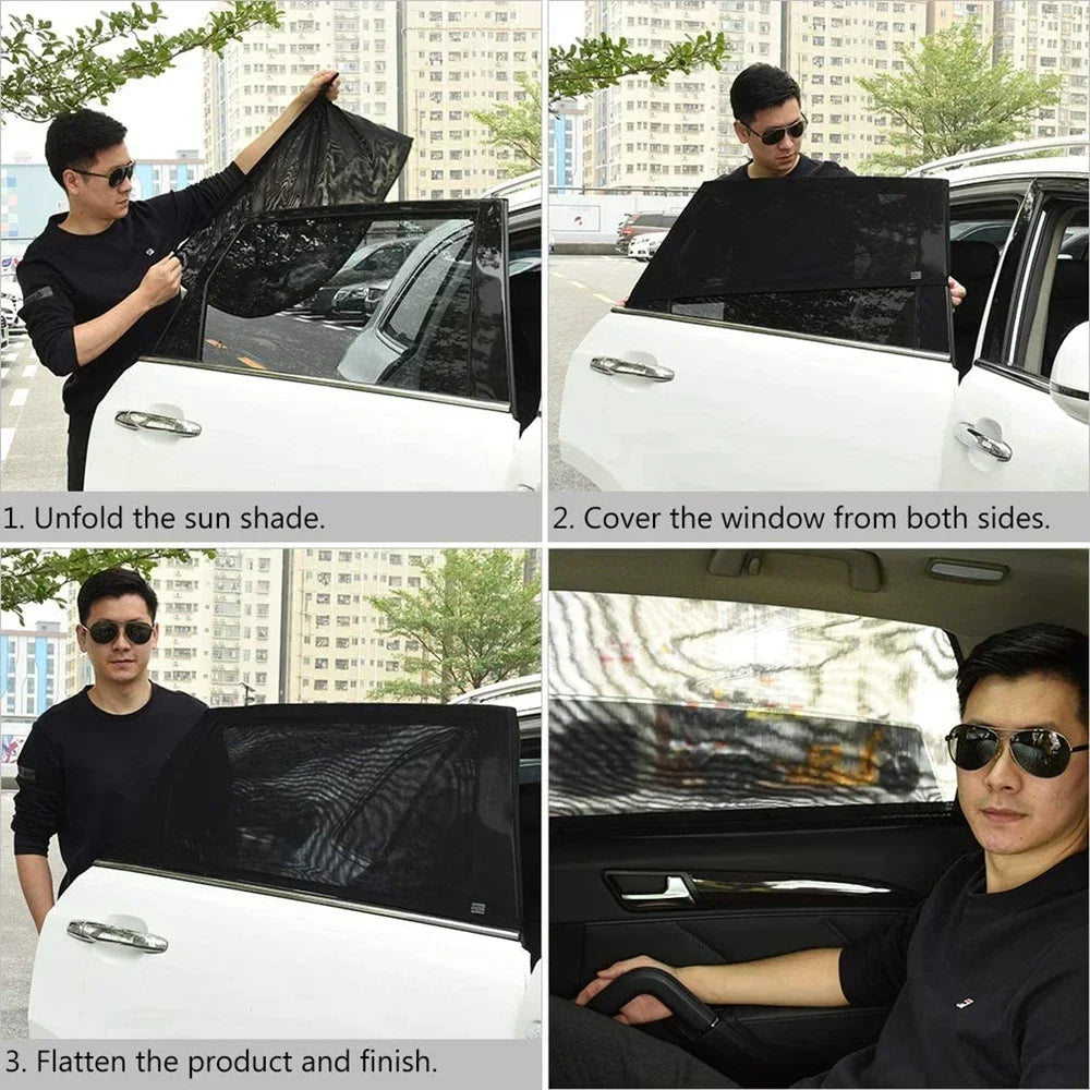 Car mosquito net, sunshade, mosquito insulation curtain, breathable, cool, privacy, shading, car mesh, window cover, universal