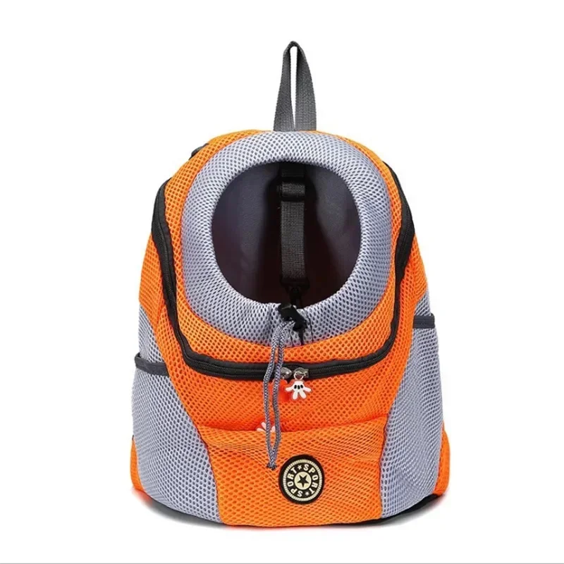 New Dog Pet Backpack Carrier Travel Bag Front Pack Breathable Adjustable with Safety Reflective Strips for Hiking Outdoor Cats