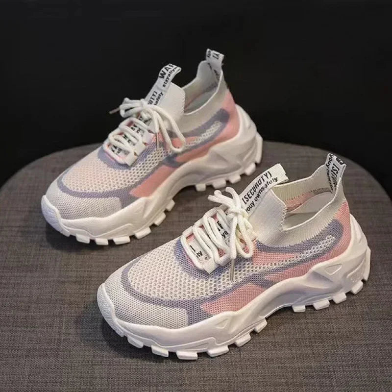 2025 Fashion Cross-border Large Summer Hollowed-out Woven Women's Sports Casual Shoes Light Running Shoes Women's Sports Shoes