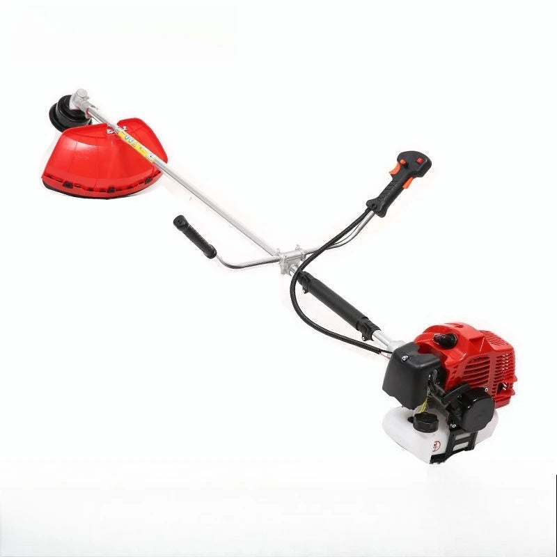 CG520 52CC 2-Stroke Gas Powered Brush Cutter Side-Mounted Grass Trimmer Petrol Lawn Mower Weed Eater for Garden Yard Weeding