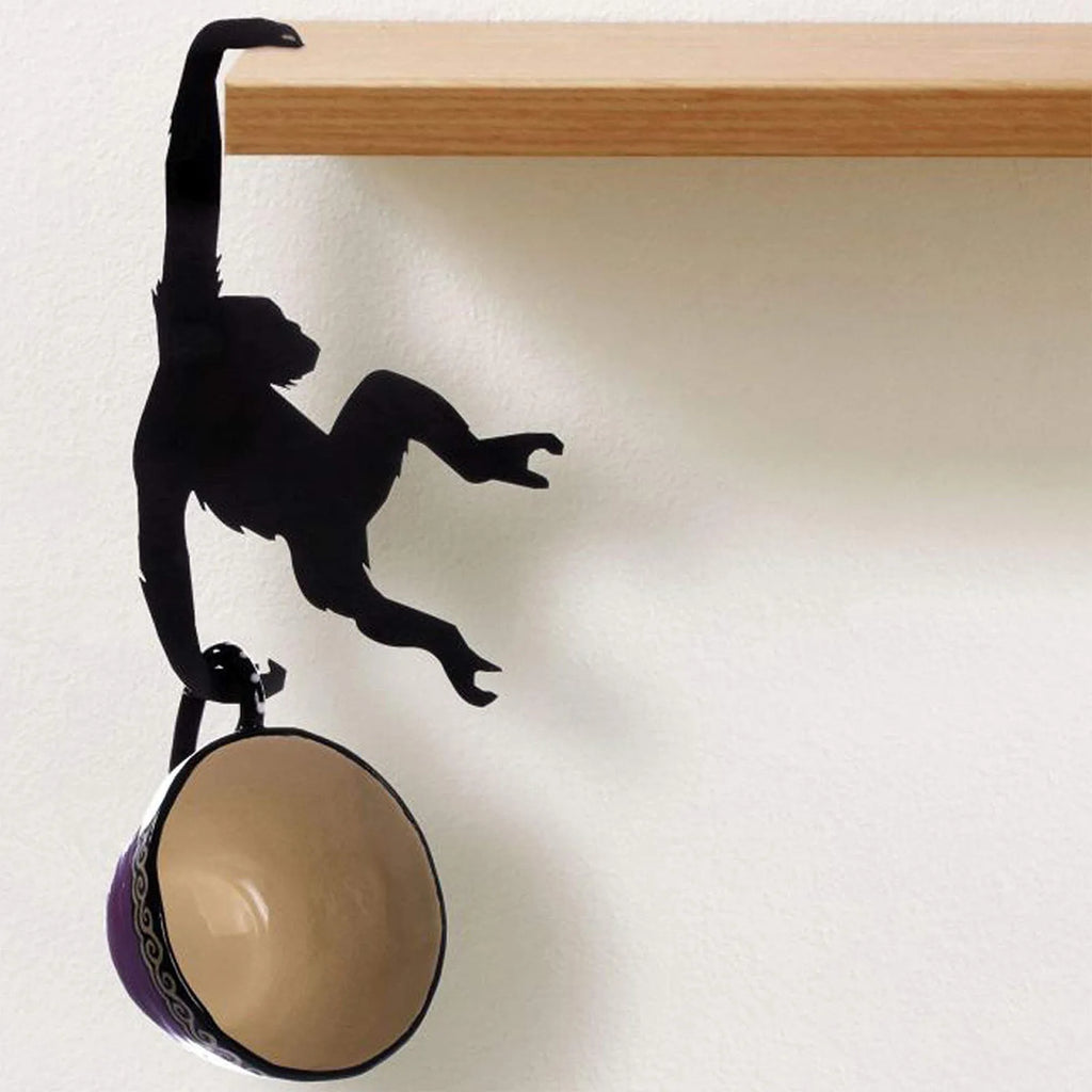 Banana Holder Balance Hook Under Cabinet Suspending Organizer Monkey Banana Tree Stand Modern Banana Hanger Tree Stand Creative