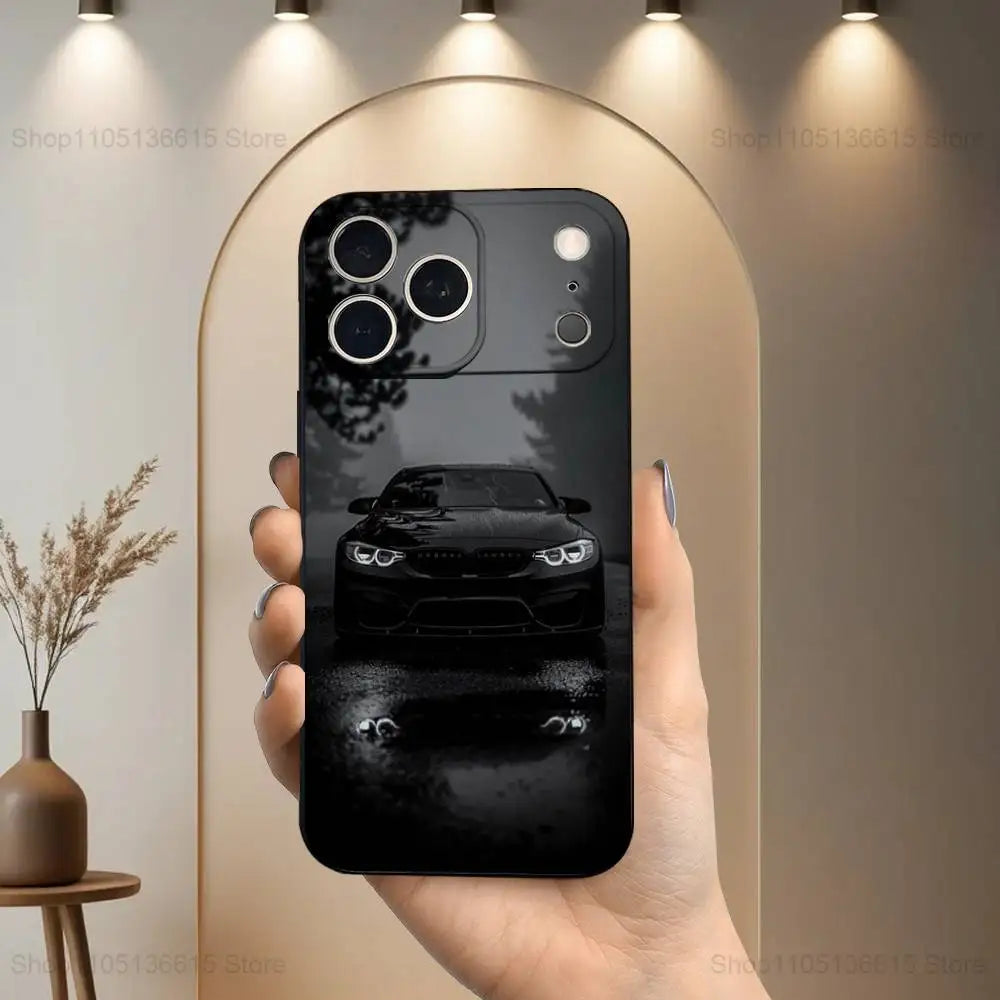 Cool Sports B-Bmw-ES Car Phone Case For iPhone 17,16,15,14,13,12,11 Plus,Pro Max,XS,X,XR,SE,Mini,8,7,Soft Silicone Black Cover