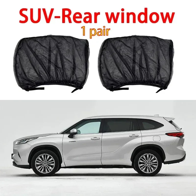 Car mosquito net, sunshade, mosquito insulation curtain, breathable, cool, privacy, shading, car mesh, window cover, universal