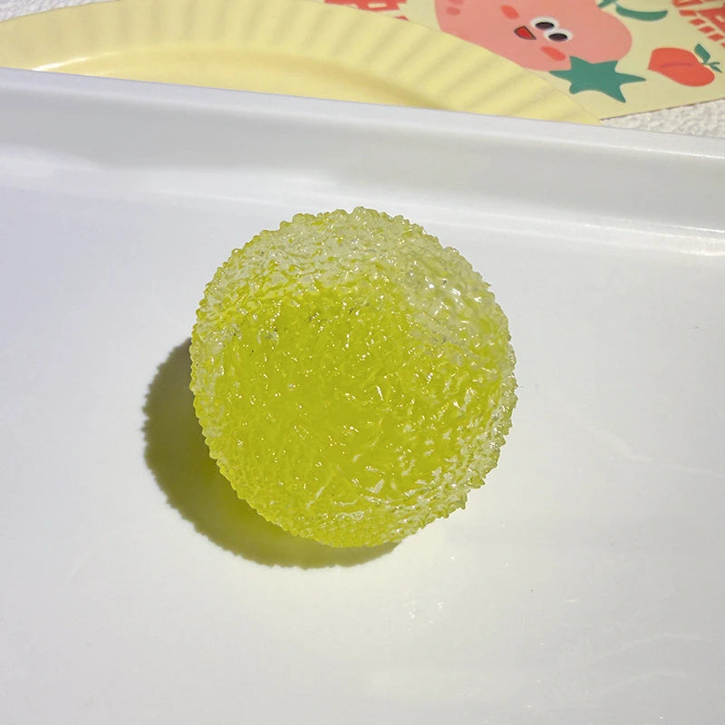 Squishy Ice Ball Maltose Fidgets Toy Super Soft Pink Mochi Slow-rebound Squeeze Toy Anti-Stress Toy for Adults Hand Exercise